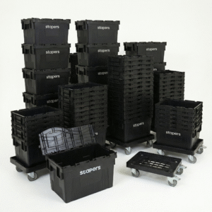 Lot de plusieurs bacs STAPERS pour l'offre caisses demenagement pack