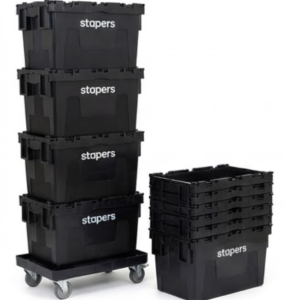 Location caisses déménagement professionnel - Pack PME sur chariots roulants